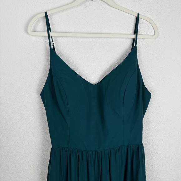 NEW Revelry Ainsley Chiffon Cut Out Back Maxi Formal Dress 14 - Picture 6 of 7